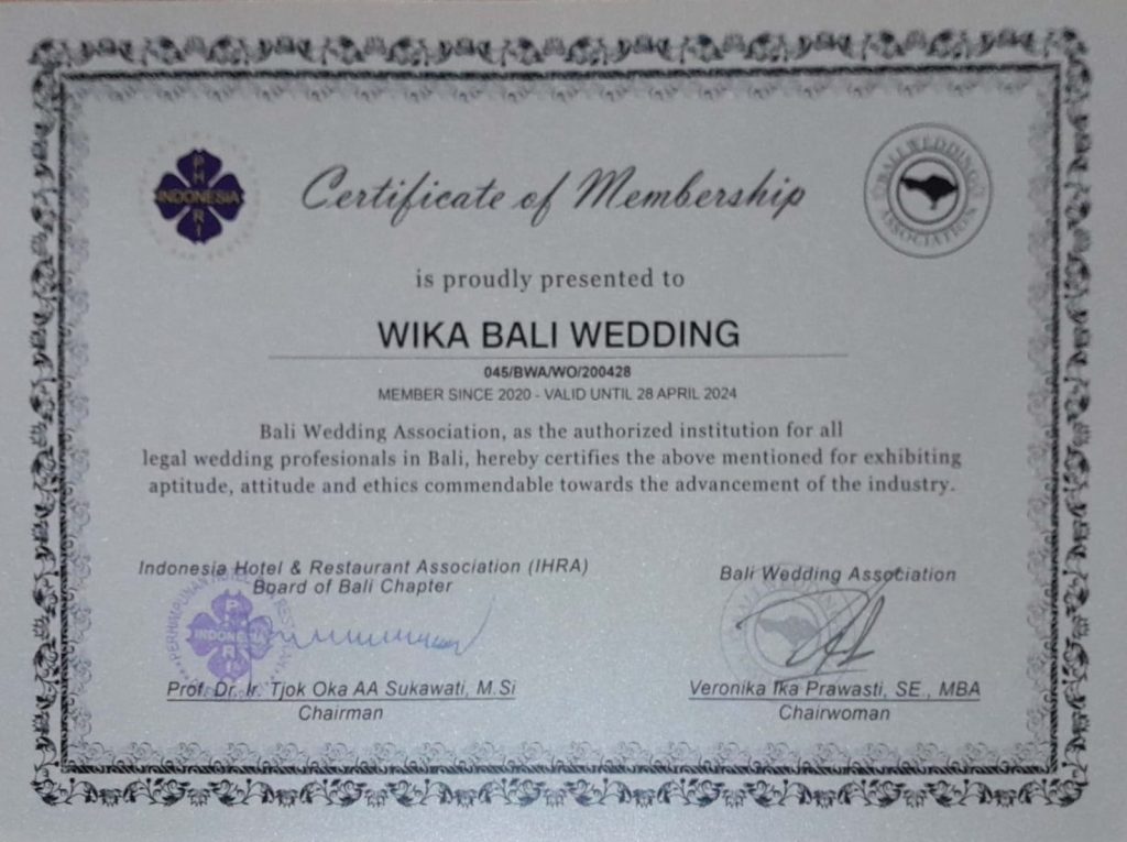 membership certificate
